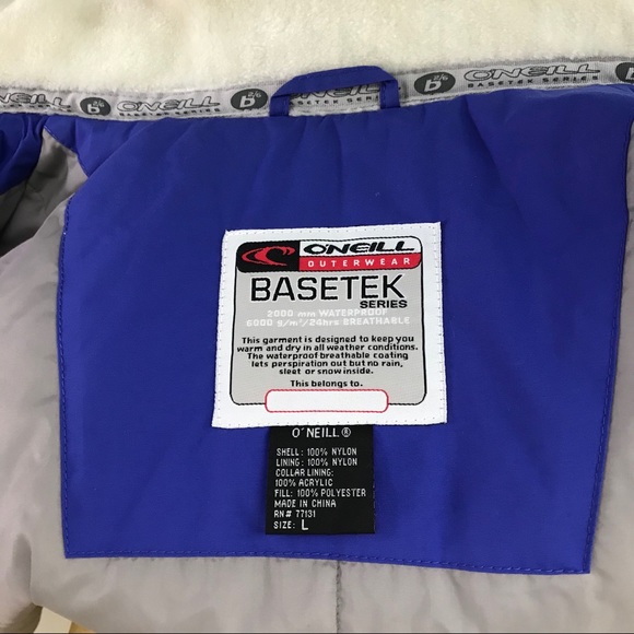 O’NEILL Jacket Outerwear Basetek Series Blue EUC - Picture 10 of 16